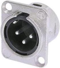 Produktbild Neutrik - Xlr-Einbaubuchse, 3-Poliger Chassisstecker, Silber Beschichtet, Vernickelt, D-Grösse