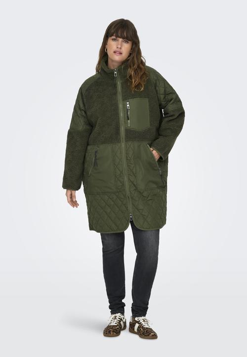 Actual product image Only High closed curve coat quilted jacket (M)
