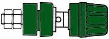 Image du produit Auction DOUILLE 4mm AVEC BOUCHON IMPERDABLE- VERT (PKI 10A)