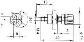 Image du produit Auction DOUILLE 4mm AVEC BOUCHON IMPERDABLE- VERT (PKI 10A)