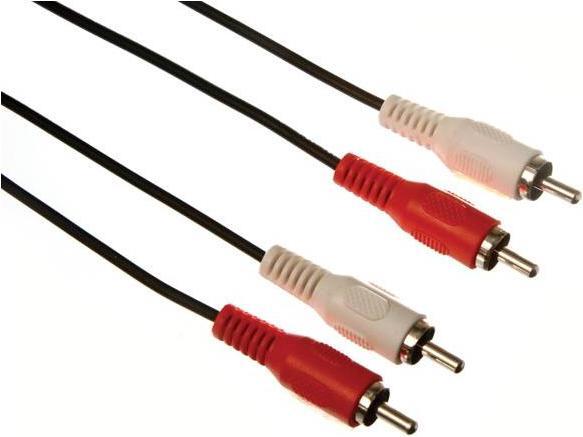 Produktbild Bulk Audio cables 2 x AUDIO CINCH-STECKER AUF 2 x AUDIO CINCH-STECKER / BASIC / 1.50 m - VERGOLDET (1.50 m)