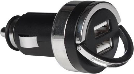 Immagine prodotto Velleman CARICABATTERIE PER AUTO CON DOPPIO COLLEGAMENTO USB (5 V - 4,2 A) - 21 W max.