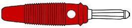 Actual product image Hirschmann Hq Mating Connector 4mm With Transverse Hole And Screw / Red (Bula 20k)