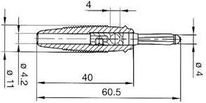 Image du produit Hirschmann FICHE MULTICONTACTS 4mm A TROU TRANSVERSAL - NOIR (BULA 20K)