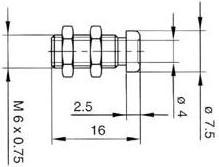 Produktbild Hirschmann BUCHSE 4 mm - MESSING VERNICKELT (BU 10 A)