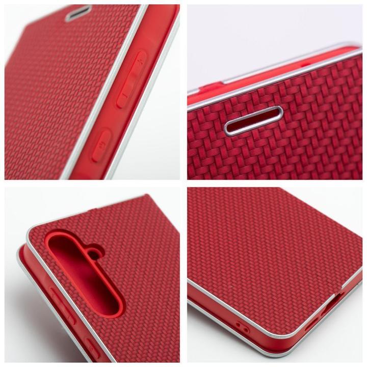 Immagine prodotto OEM Book case LUNA Book Carbon for Xiaomi Redmi 13C / POCO C65 red (Xiaomi Poco C65, Xiaomi Redmi 13C)