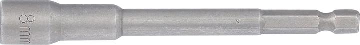 BGS Steckschlüssel-Einsatz Sechskant, extra lang für Bohrmaschinen 6,3 mm (1/4") SW 8 mm (8 mm)