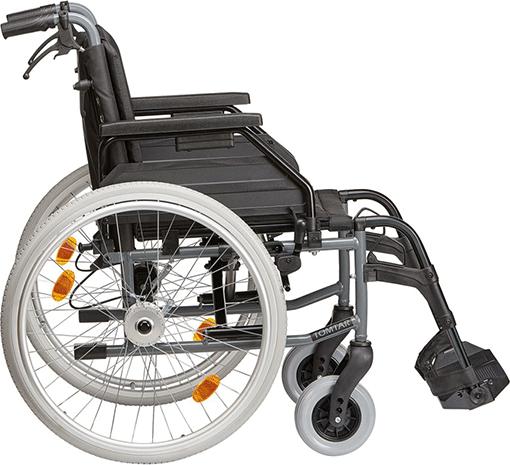 Actual product image Dietz Lightweight folding wheelchair Tomtar MR-LG with attendant brake 51 cm