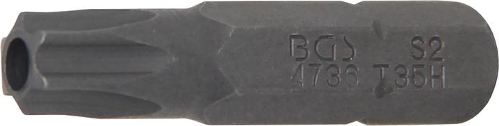 Produktbild BGS Bit | Antrieb Aussensechskant 6,3 mm (1/4") | T-Profil (für Torx) mit Bohrung T35 (6,3 mm)