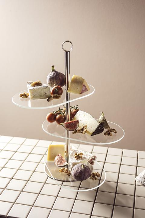 Actual product image Leonardo Etagere Cena asymmetrisch 3-teilig, Silber