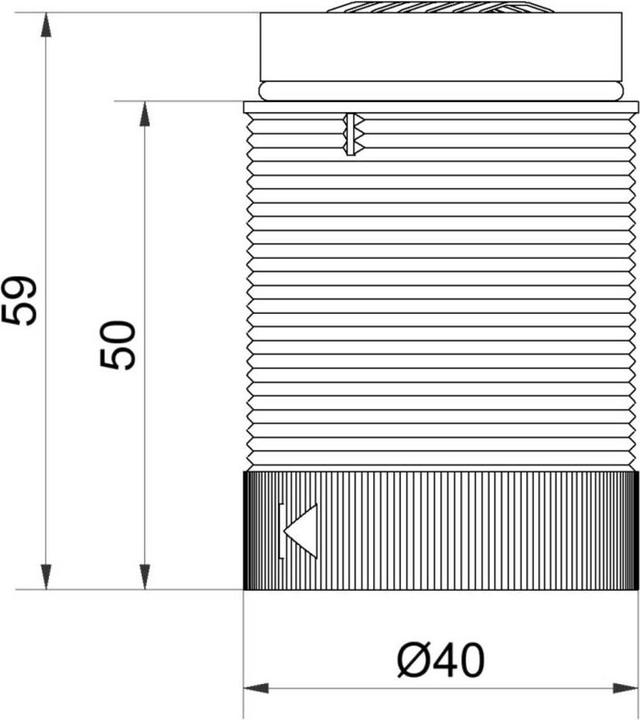 Productafbeelding Werma TwinLIGHT KS40 24V ac/dc Geel