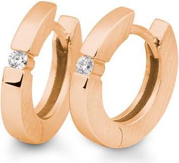 Breuning Creolen - BRILL 0,07 Ct. (750/18 K Gold)