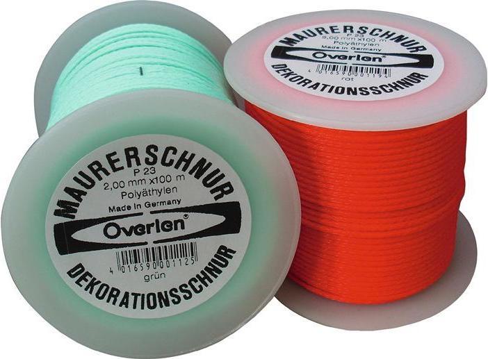 Immagine prodotto HP Autozubehör Cavo da muratore lunghezza 100 m Ø 2 mm 35 kg polietilene rosso (100 m)