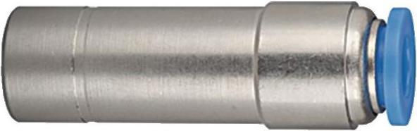 Produktbild Riegler Gerade Steckverbindung Blaue Serie 8/10 mm L1 46,8 mm (10 mm)