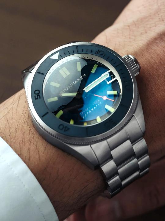 Immagine prodotto Spinnaker SP-5098-22 Picard Dark Cerulean Orologio subacqueo automatico 45mm 55ATM (Orologio sub, 45 mm)