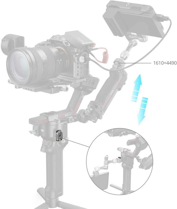 Produktbild SmallRig HawkLock H21 Quick Release mini NATO Rail for DJI Stabilizers 4640 (Gimbal Montageplatte)