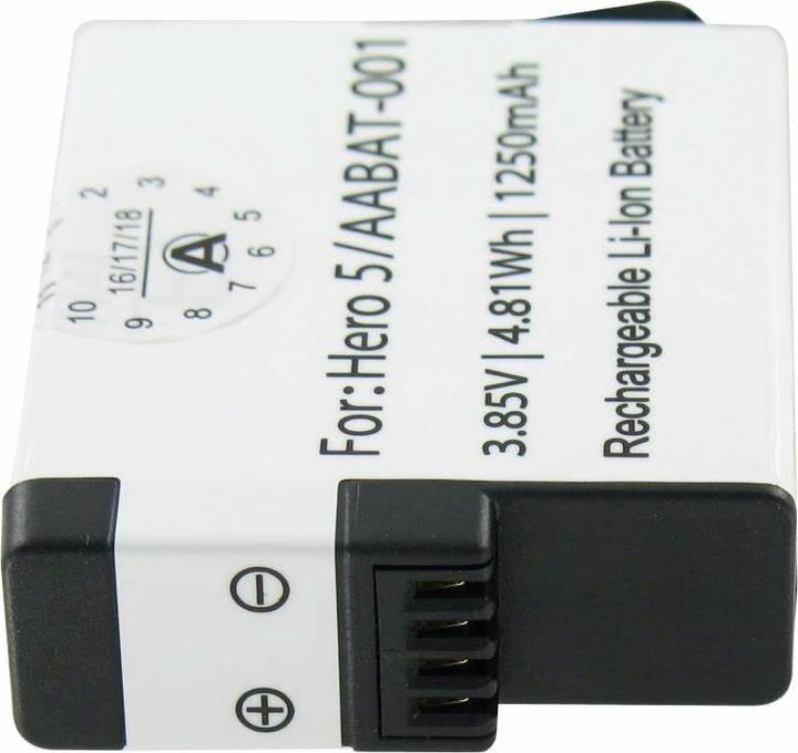 Immagine prodotto AccuCell Batteria e doppio caricatore adatti per GoPro Hero5, Hero 5 Black, AABAT-001