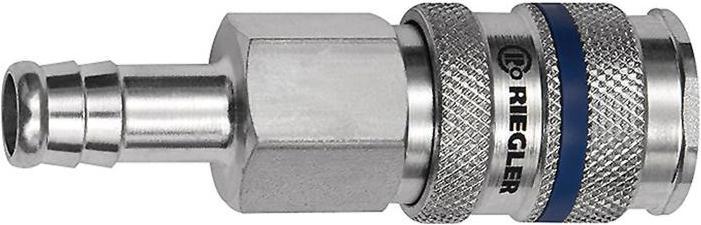 Produktbild Riegler Schnellverschlusskupplung DN 7,8 Tülle Stahl Schlauchweite LW 6 (6 mm)