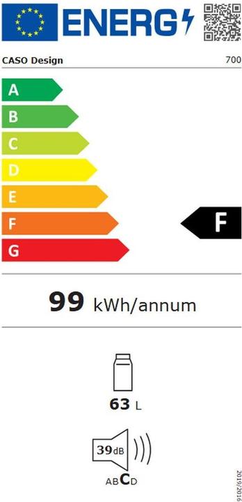 Energie-Label Caso Barbecue Cooler S-R