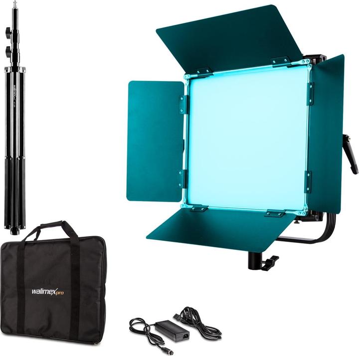 Walimex LED Rainbow 50W RGBWW Set 1 (1x Rainbow 50W, 1x Lampenstativ GN-806) (Flächenleuchte)