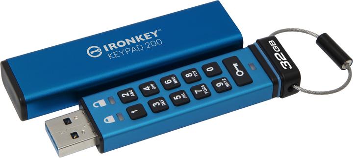 Image du produit Kingston IronKey Keypad 200 (32 Go, USB-A)