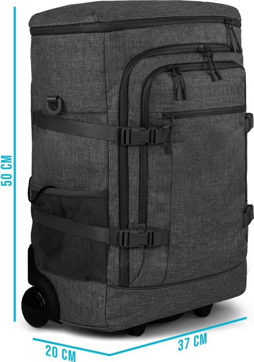 Produktbild Normani Reisetrolley mit Rucksackfunktion (37 l, Handgepäck (bis 50l))