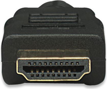Actual product image Allnet Cable Video HDMIHDMI MicroD STST 1m 4k60Hz black for e.g. Raspberry (1 m, HDMI)