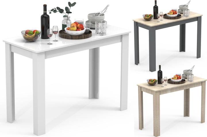 Produktbild VCM Holz Esstisch Küchentisch Esal 76 x 110 x 50 cm (110 x 50 x 76 cm)