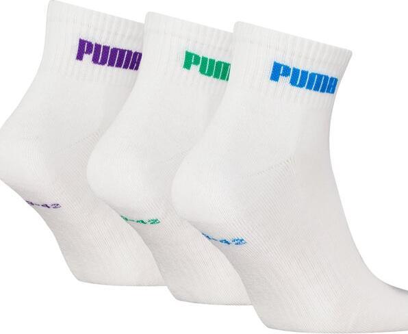Puma Cushioned Quarter Socken (3er Pack, 35 - 38)