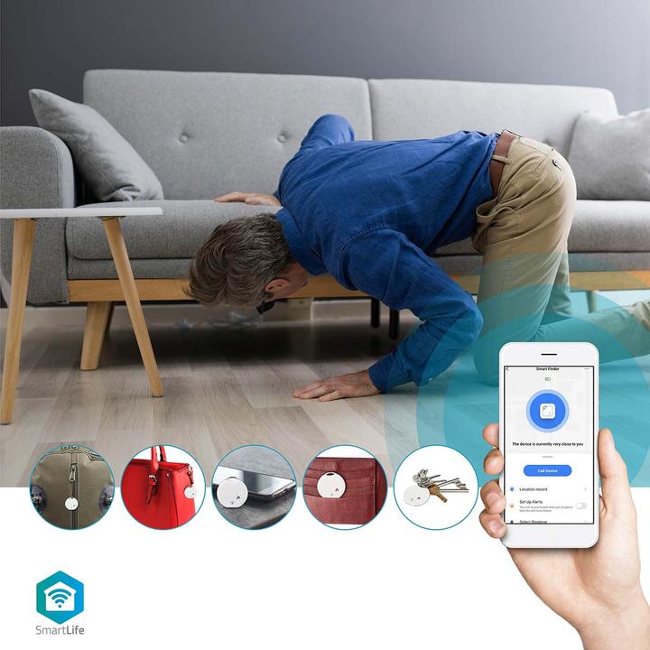 Produktbild Nedis SmartLife Bluetooth Tracker - White (Android, iOS)