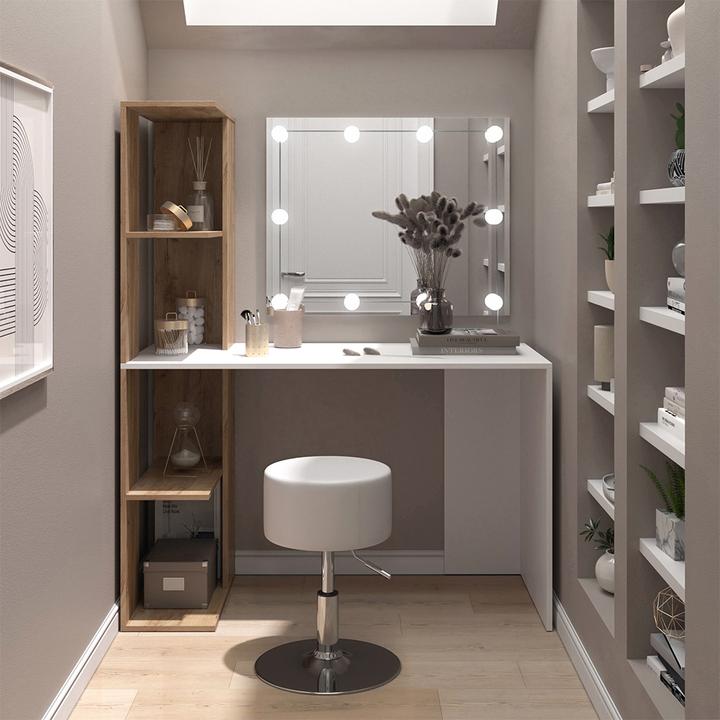 Produktbild Vicco Tower mit Hocker und Beleuchtung (122.5 x 55.5 x 76 cm)