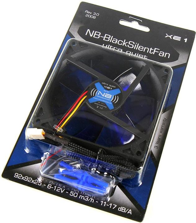Actual product image Noiseblocker BlackSilent Fan XE1 (92 mm, 1 x)