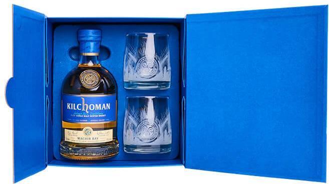 Produktbild Kilchoman THE MACHIR BAY GIFT PACK 46% Vol. 0,7l in Geschenkbox mit 2 Gläsern (Single Malt, 1 x 70 cl)