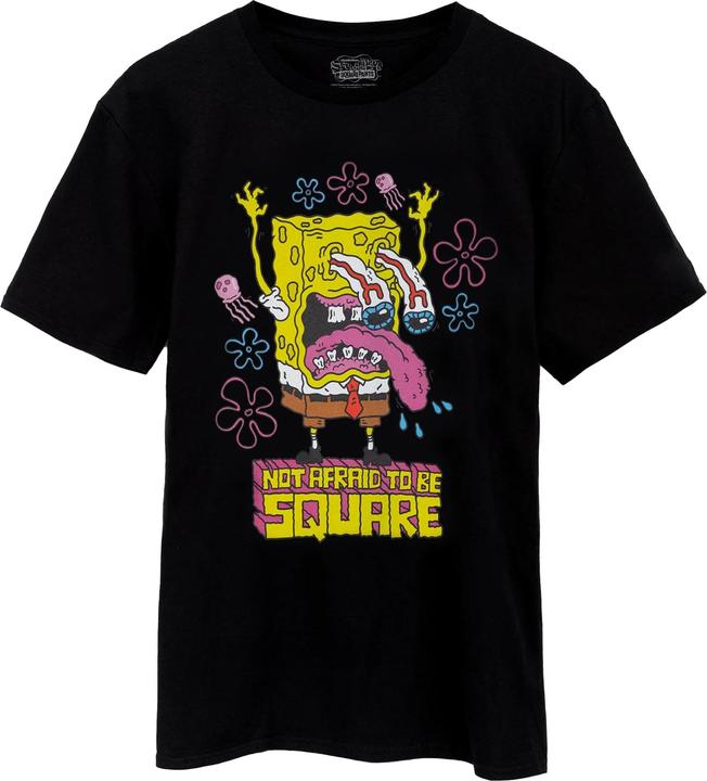 Immagine prodotto Spongebob Squarepants Not Afraid to Be Square Maglietta Maniche Corte Uomo (XXL)