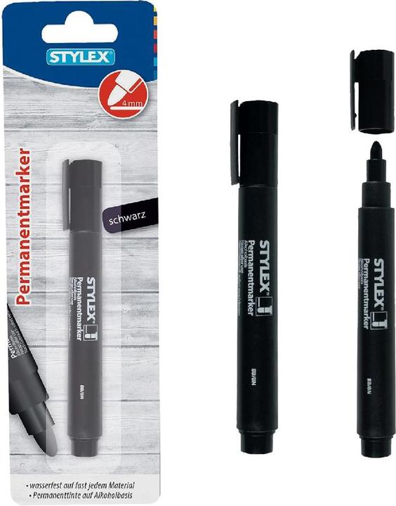Produktbild Toppoint Permanent Marker-schwarz (Schwarz, 5 mm, 1 x)