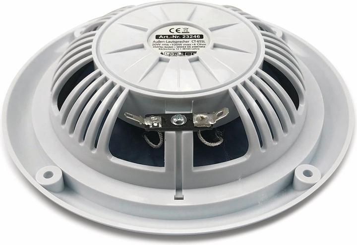 Actual product image Chilitec Outdoor speaker CT-65SL, waterproof, SlimDesign 6.5", 100 W, white (1 pcs.)