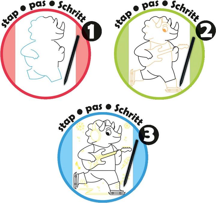 Image du produit Jumbo Planche à dessin de personnages Dessineo pas à pas
