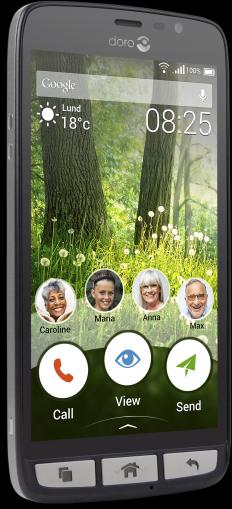Doro Liberto 825 (8 GB, Black, 5", Single SIM, 8 Mpx, 4G)