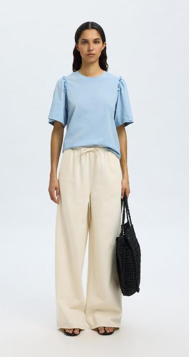 Actual product image Selected Femme Slfpenelope 2/4 Ruffle Tee Noos (S)