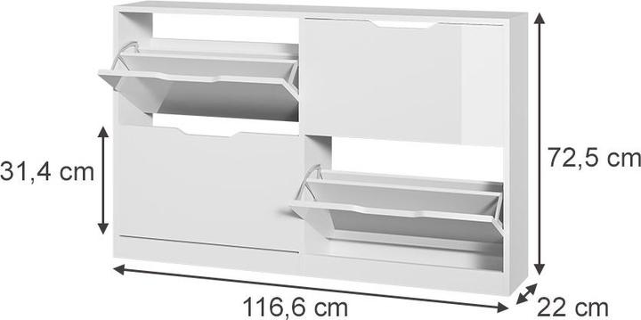Produktbild Vichy Luca (117 x 22 x 72.5 cm)