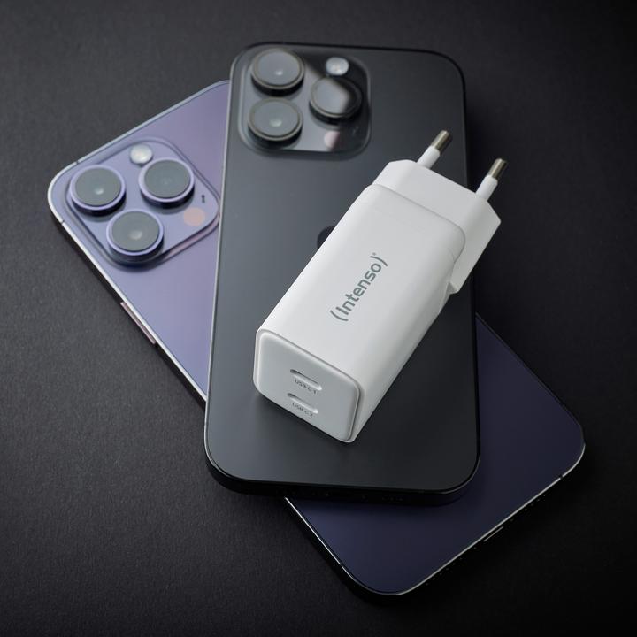 Image du produit Intenso 2x adaptateur USB-C GAN blanc (40 W)