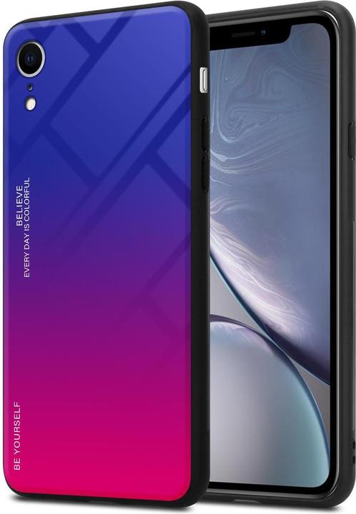 Produktbild Cadorabo TPU 2 Farben Glas Cover (Apple iPhone XR)