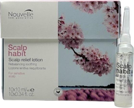 Immagine prodotto Nouvelle Scalp Habit Lozione per il sollievo del cuoio capelluto 10x10 ml (10 ml)