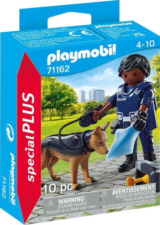 Actual product image Playmobil 71162 Policeman with sniffer dog (71162, Playmobil Special Plus)