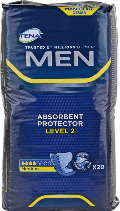 Immagine prodotto Tena Cuscinetti MEN per l'incontinenza vescicale livello 2 (20 x, Normale)