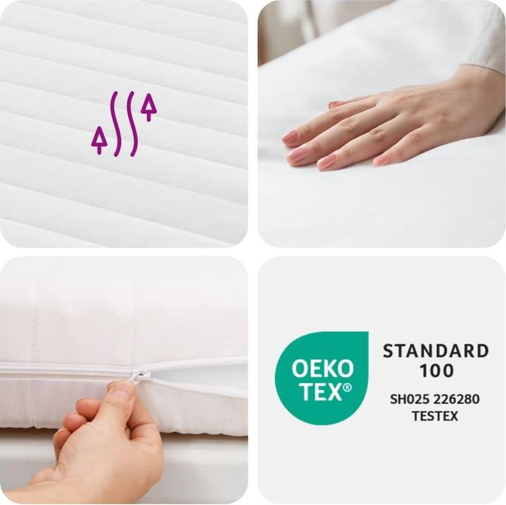 Actual product image VidaXL Schaumstoffmatratze 100 x 220 cm 7-Zonen Härtegrad 20 ILD (100 x 220 cm, Foam core)