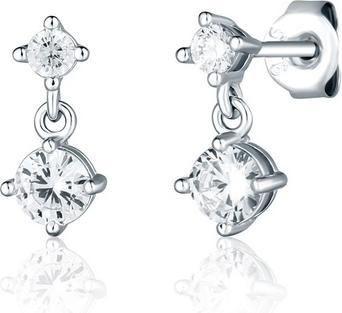 JVD Charming silver earrings with zircons SVLE2027X61BI00