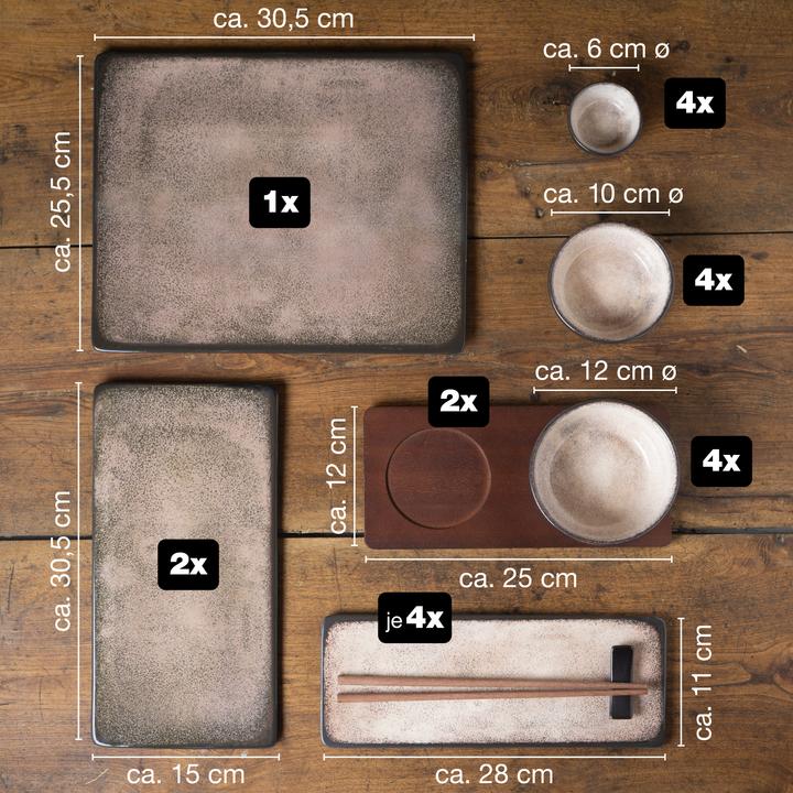 Produktbild Moritz & Moritz Sushi Geschirr Set (29 Stück)