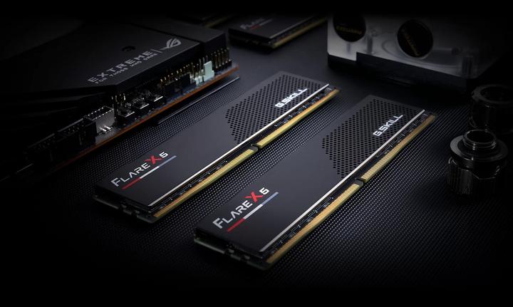 Produktbild G.Skill DDR5 128GB PC 6000 CL34 KIT (2x64GB) 64-GX2-FX5 (2 x 64GB, 6000 MHz, DDR5-RAM, DIMM)