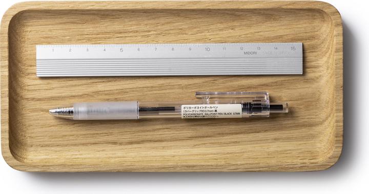 Immagine prodotto Oakywood Mini vassoio portaoggetti e organizzatore da scrivania compatto in legno per accessori